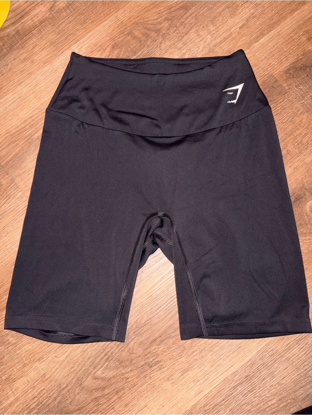 Gymshark Black Women’s High-Rise Bike Shorts with Logo